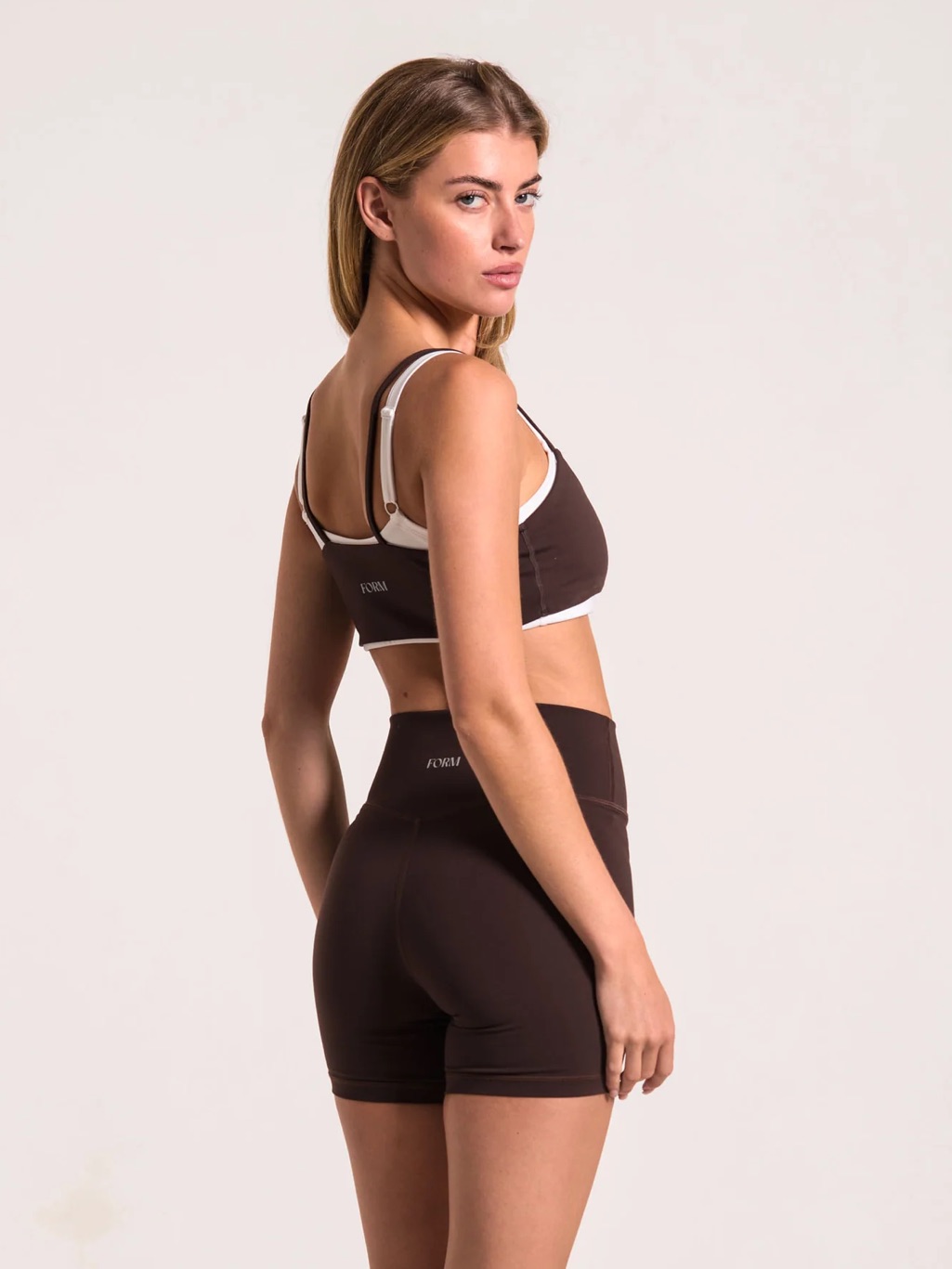 Nwt Form Core Shorts In Espresso Brown Cocoa Biker Athletic Buttery Basics Soft — image 3 of 7